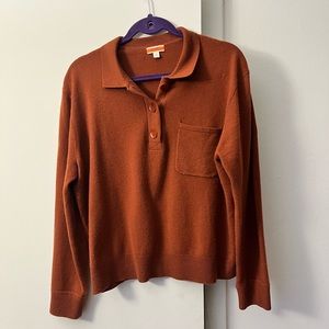 J.Crew 100% cashmere polo